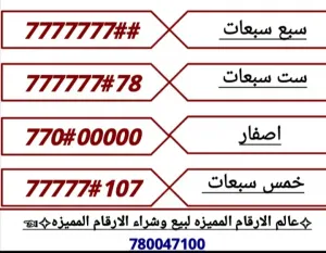 ارقام مميزه